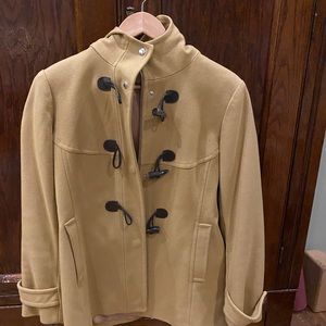 Michael Kors tan toggle pea coat size 10
